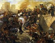 Eugene Delacroix The Battle of Taillebourg USA oil painting artist